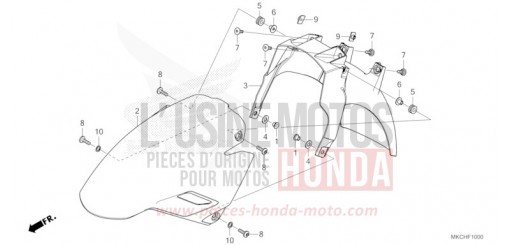 FRONT FENDER GL1800M de 2021